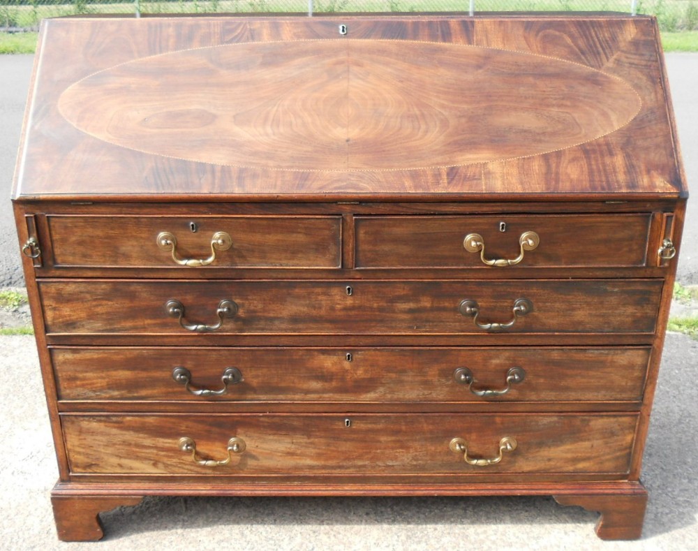 Georgian Large Mahogany Writing Bureau 