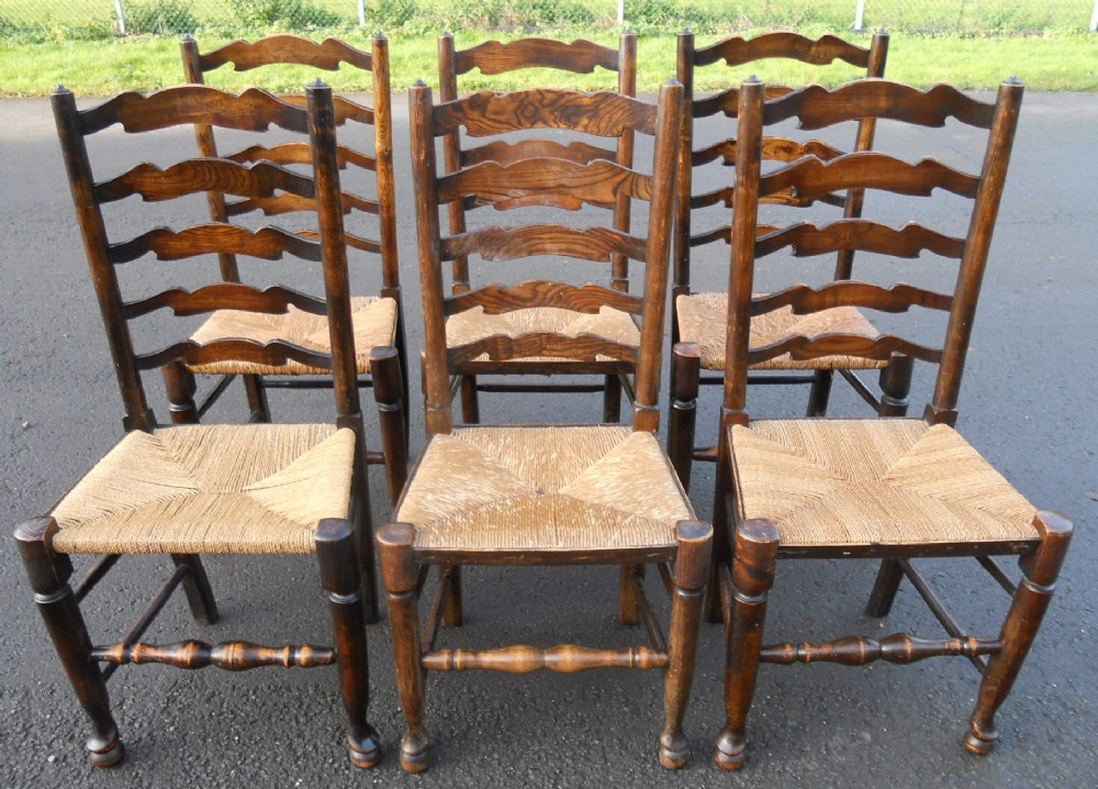 Six Elm Ladderback Dining Chairs