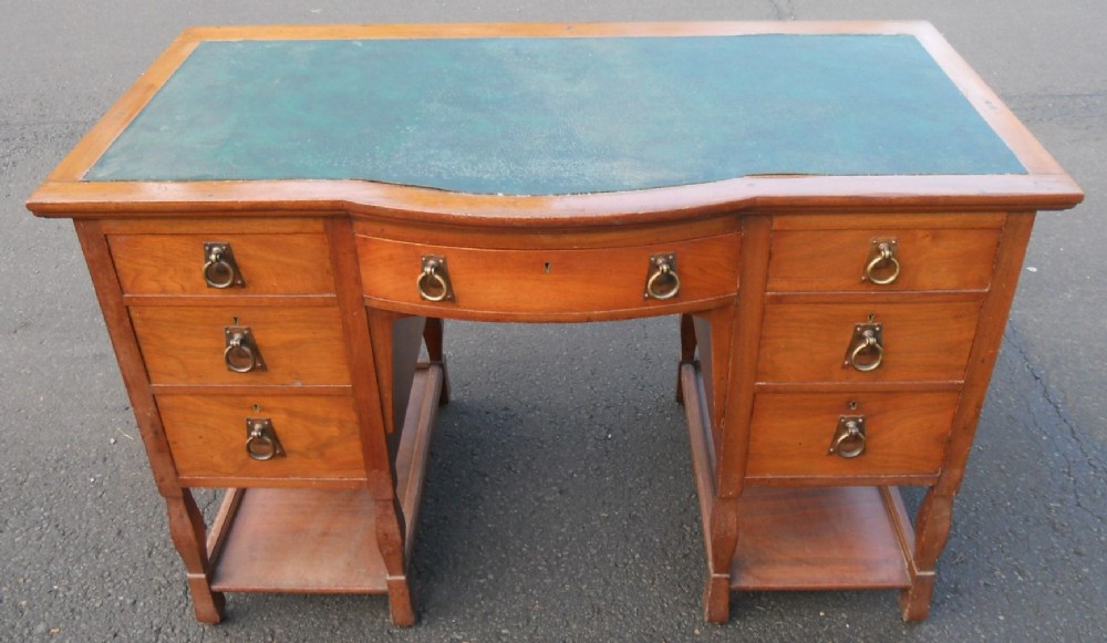 Art Nouveau Welsh Mahogany Writing Desk 