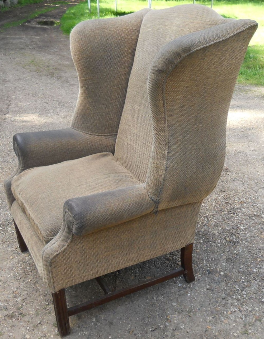 Wing Fireside Armchair for Re-upholstery