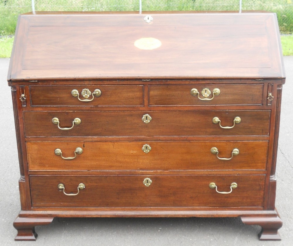 Georgian Large Mahogany Writing Bureau 