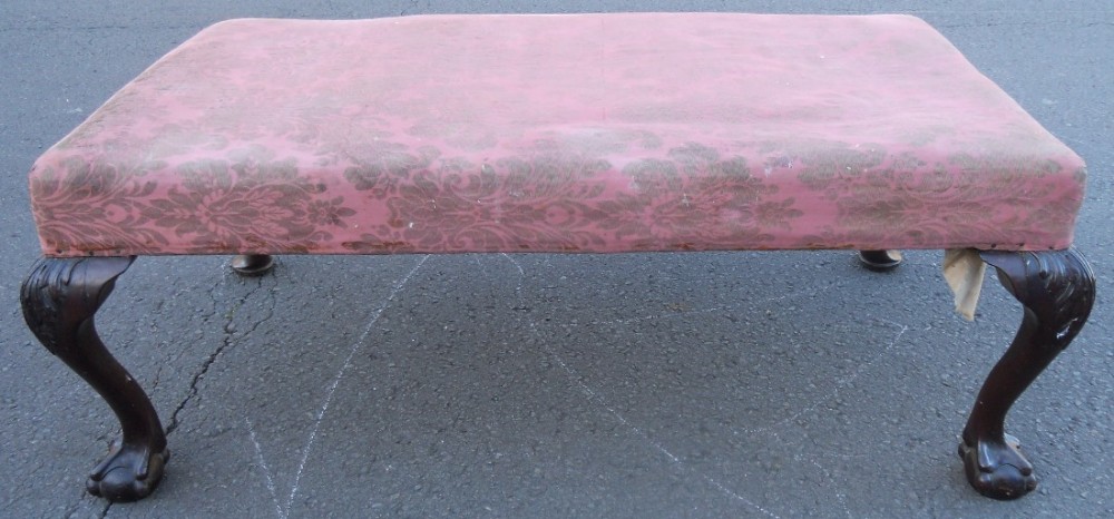 Large Upholstered Stool 