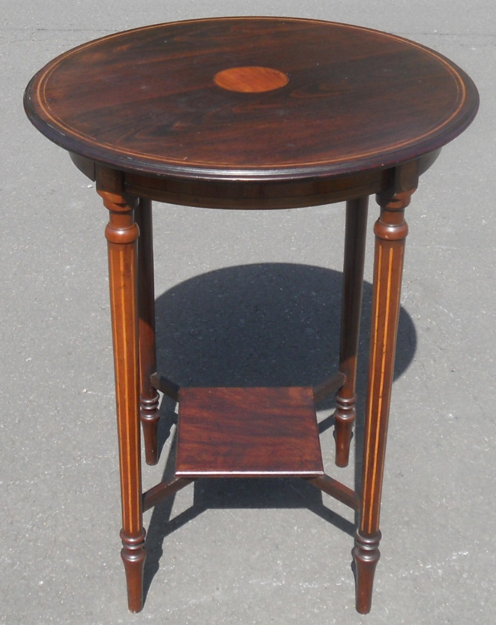 Edwardian Inlaid Rosewood Occasional Table 