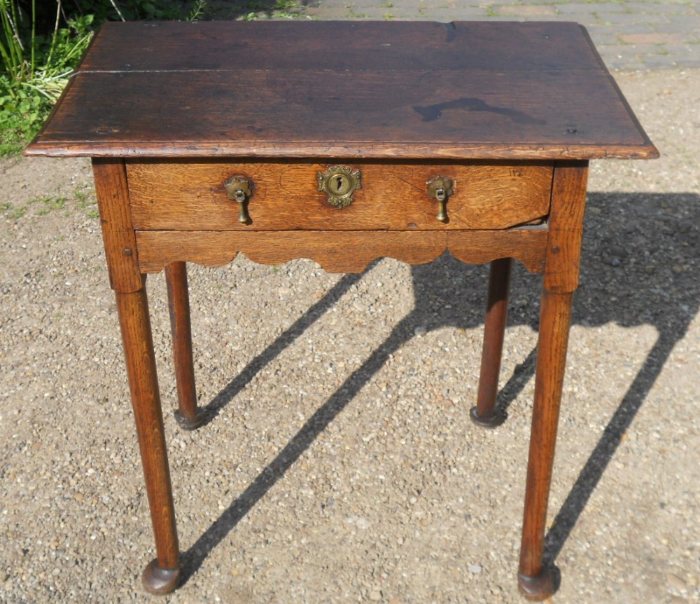Antique Oak Side Table 