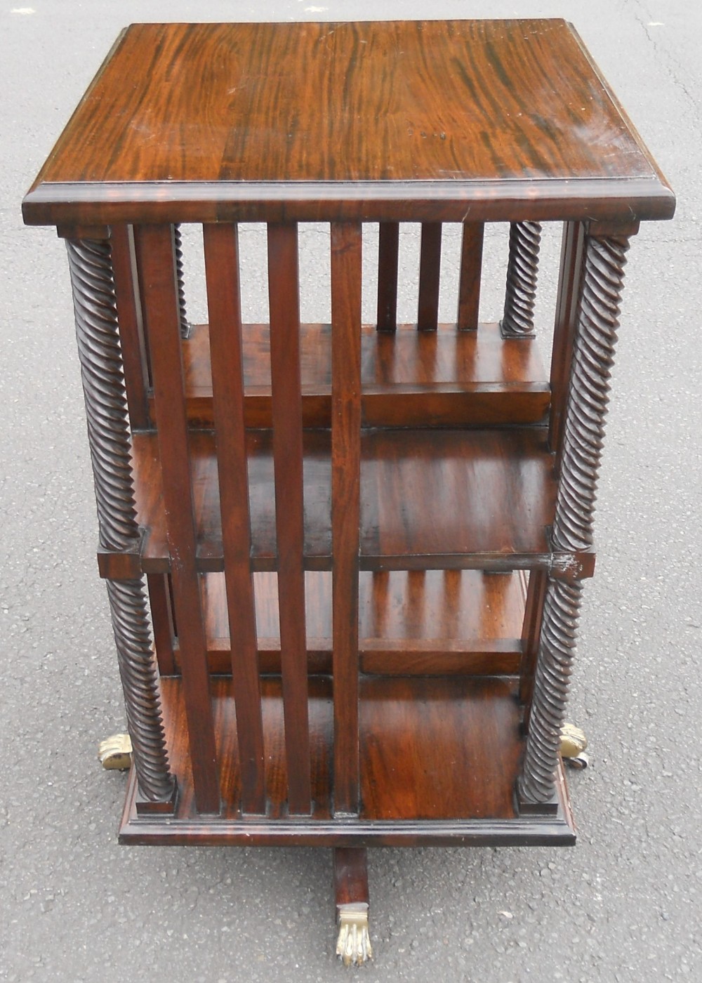 Edwardian Mahogany Revolving Bookcase 