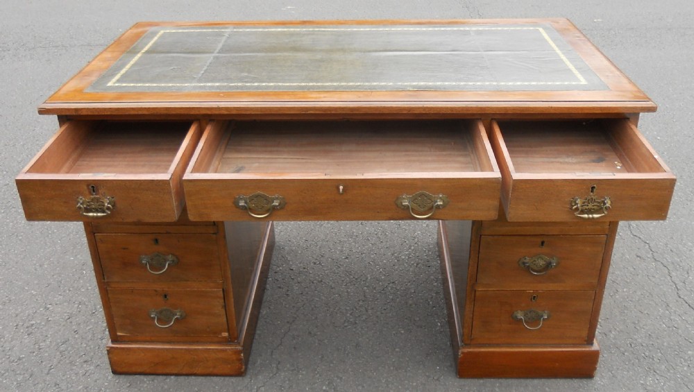 Edwardian Mahogany Writing Desk  View IX