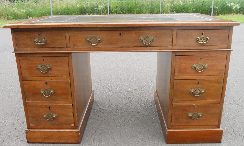 Edwardian Mahogany Writing Desk  View XI