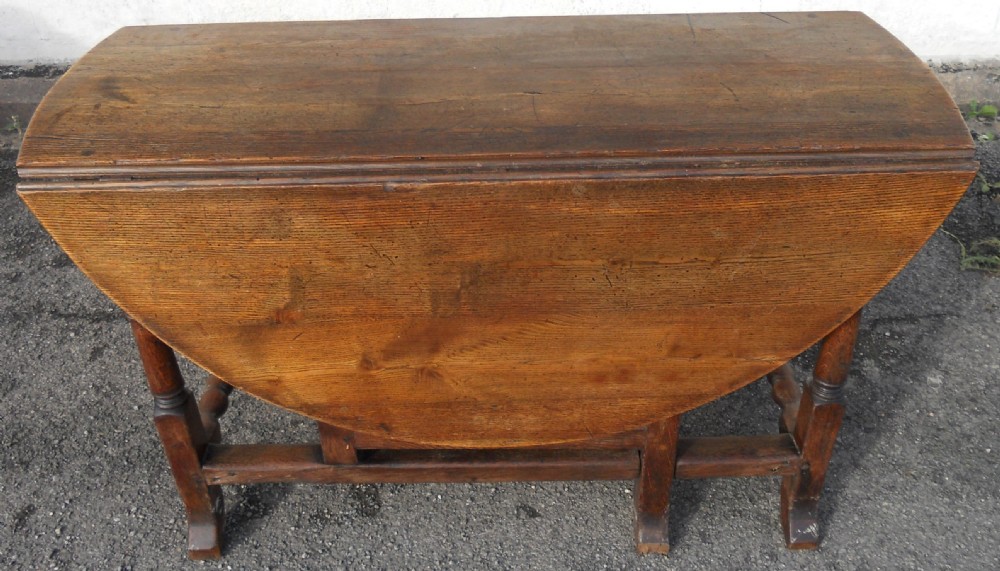 Antique Oak Gateleg Dining Table  View II