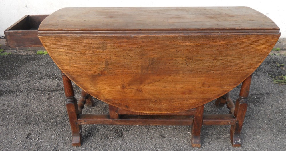 Antique Oak Gateleg Dining Table  View III