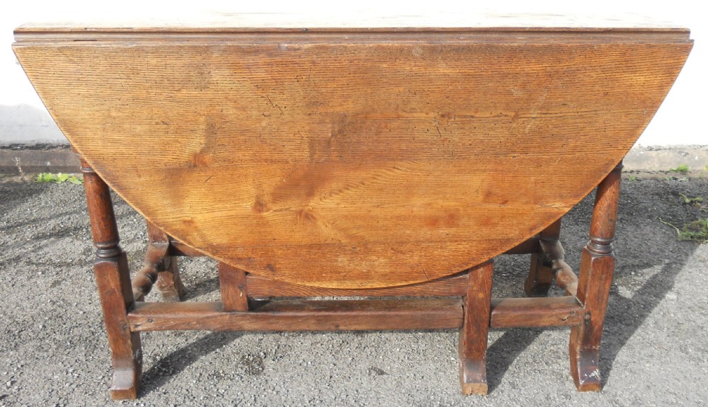 Antique Oak Gateleg Dining Table  View IV