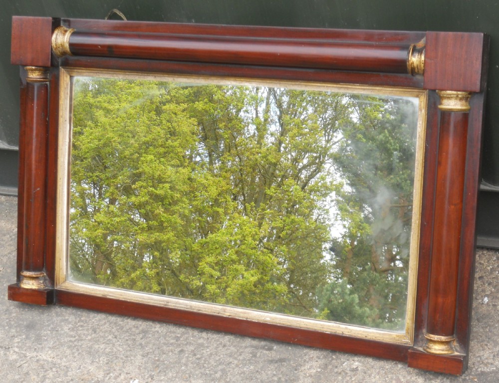 Regency Mahogany Overmantel Mirror