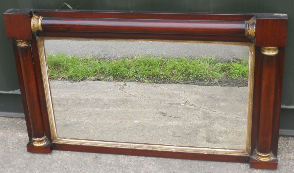 Regency Mahogany Overmantel Mirror View III