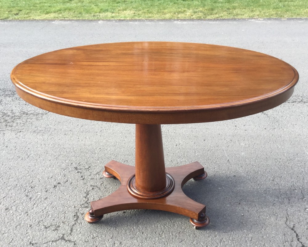 Victorian Oval Mahogany Pedestal Breakfast Table  View VI