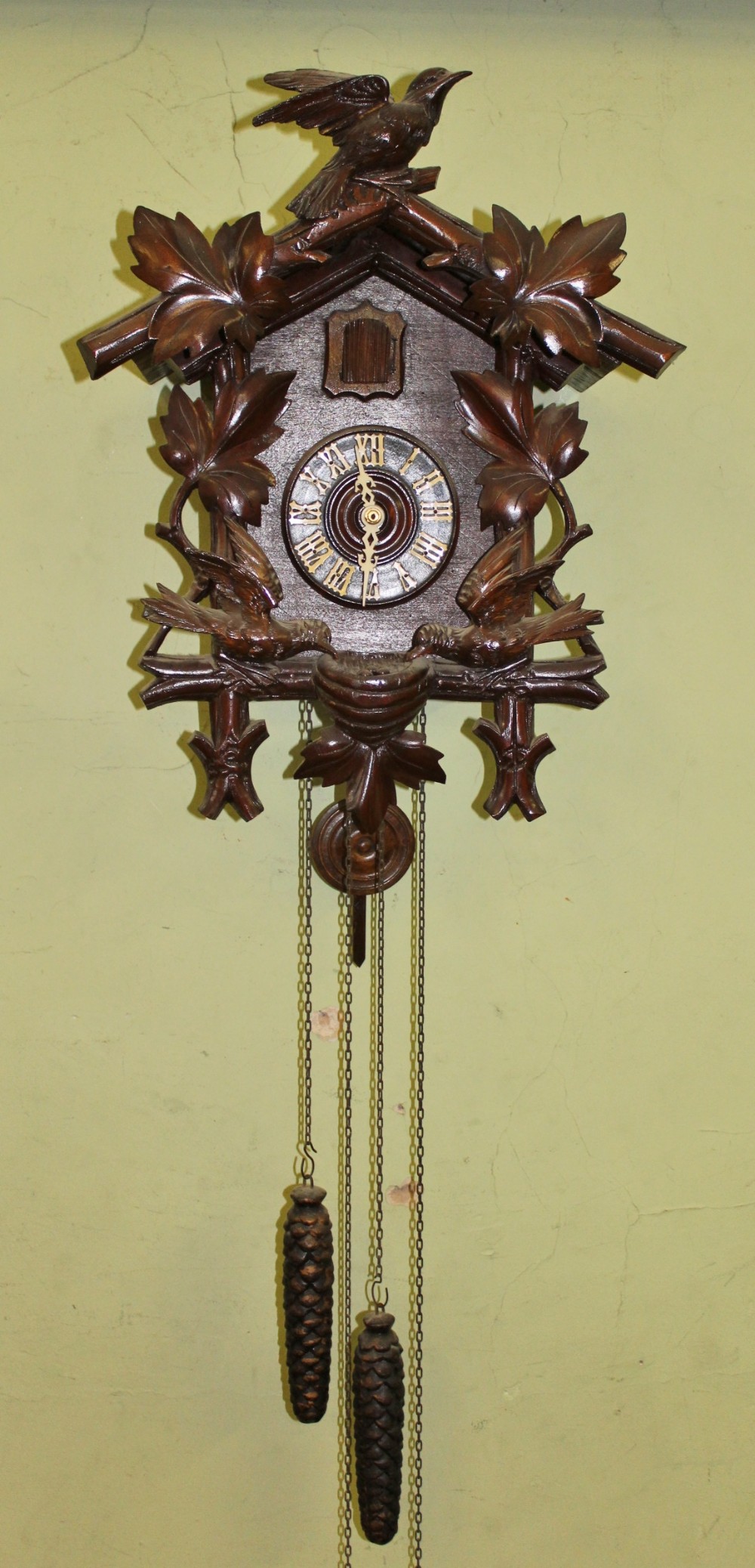 Black Forest Hanging Wooden Cuckoo Clock