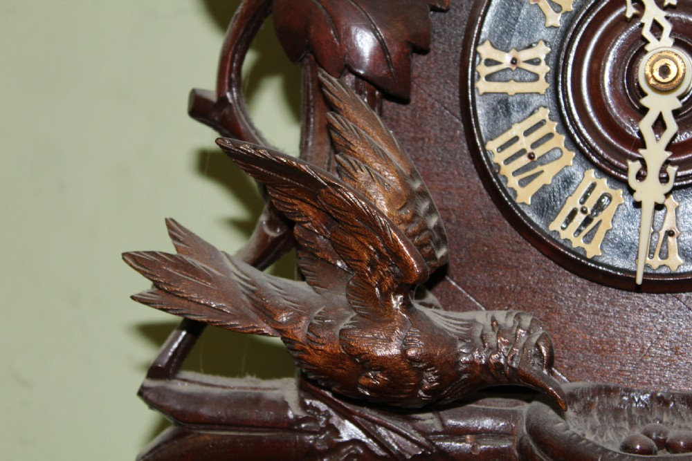 Black Forest Hanging Wooden Cuckoo Clock View III