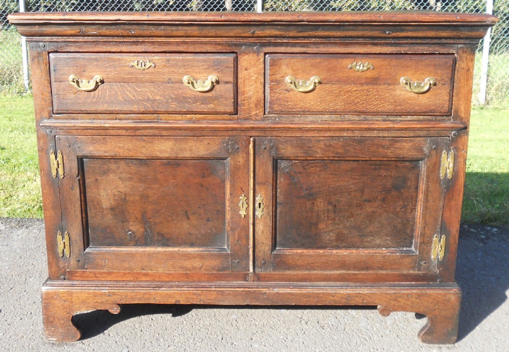 Antique Oak Dresser Cupboard Base View II