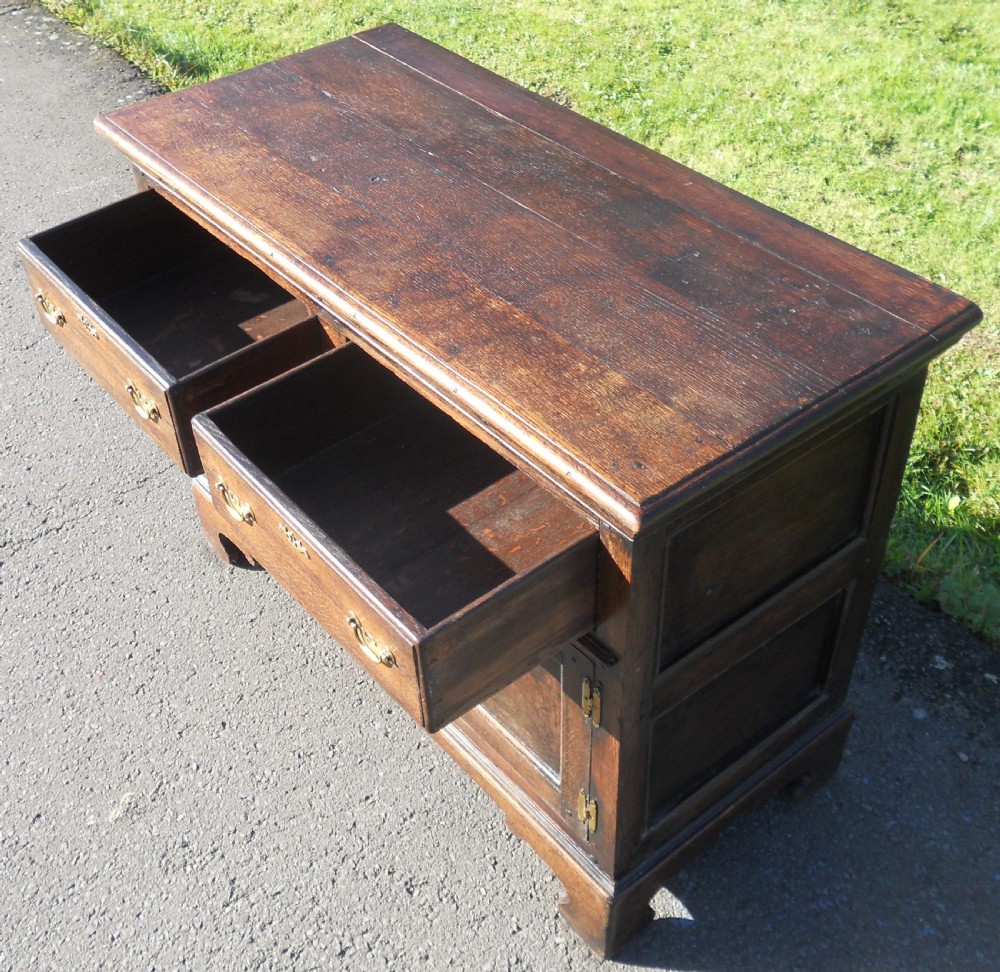 Antique Oak Dresser Cupboard Base View VII