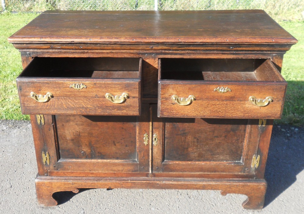Antique Oak Dresser Cupboard Base View VIII