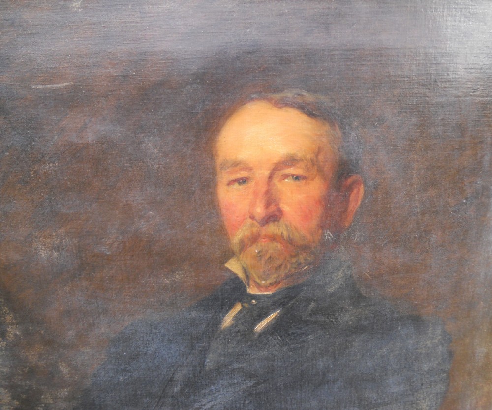 Oil Painting - Portrait of a Gentleman by John Seymour Lucas RA (1849-1923) View III