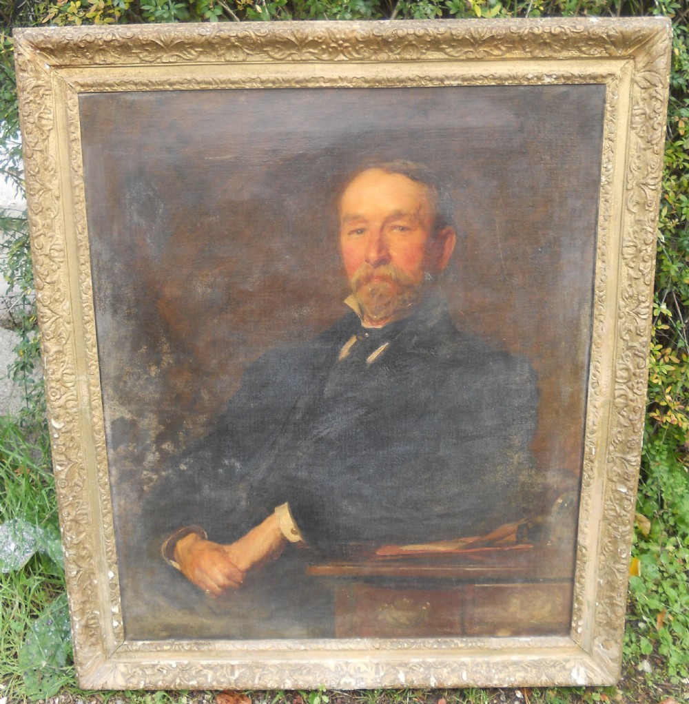 Oil Painting - Portrait of a Gentleman by John Seymour Lucas RA (1849-1923) View IV