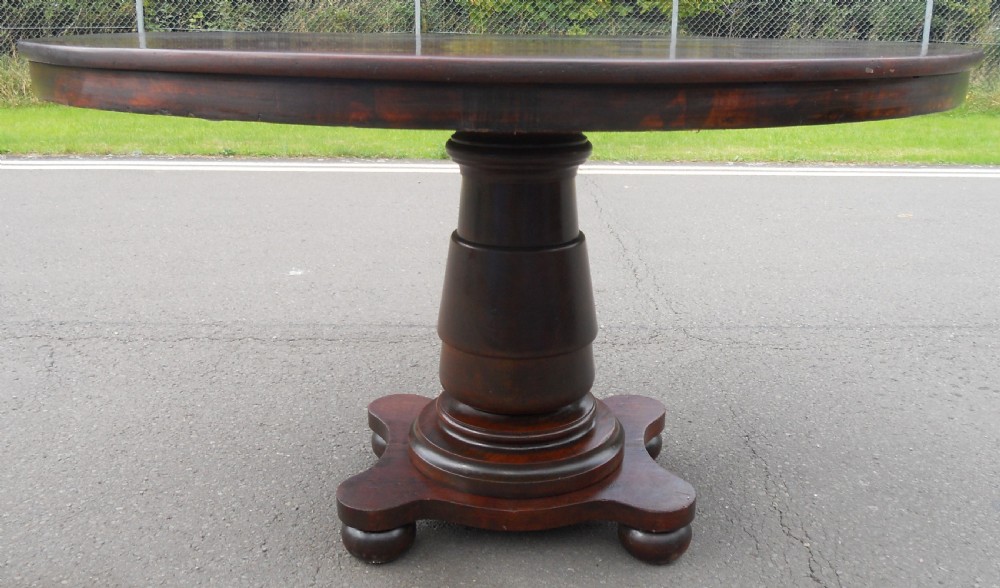 Victorian Mahogany Circular Top Pedestal Dining Table  View III