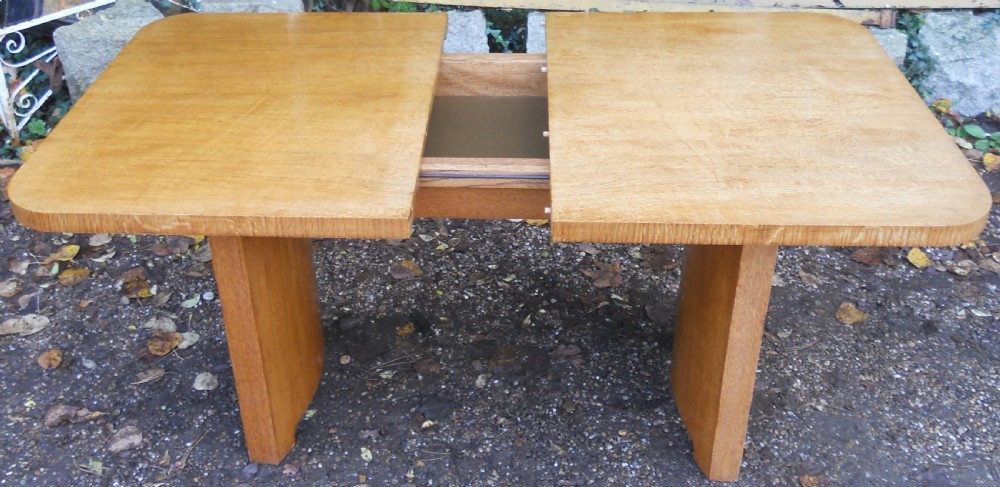 Deco Walnut Extending Dining Table to Seat Eight  View IV