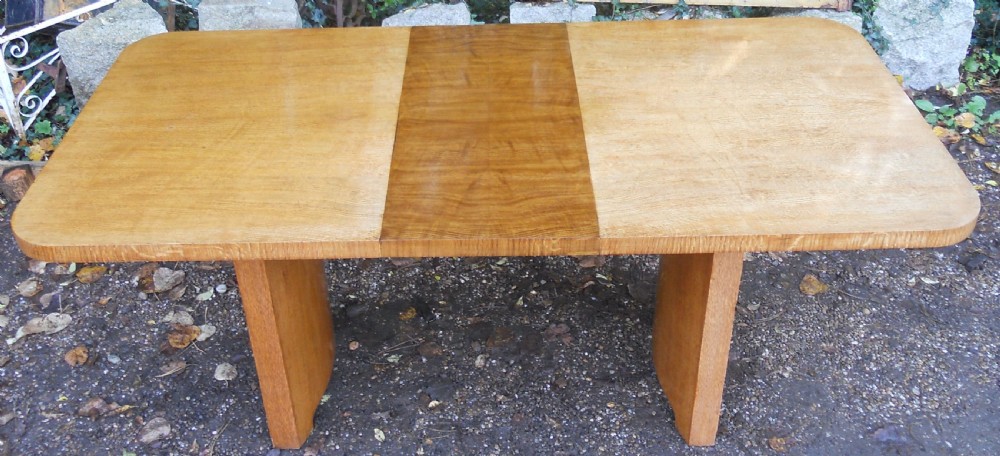 Deco Walnut Extending Dining Table to Seat Eight  View V