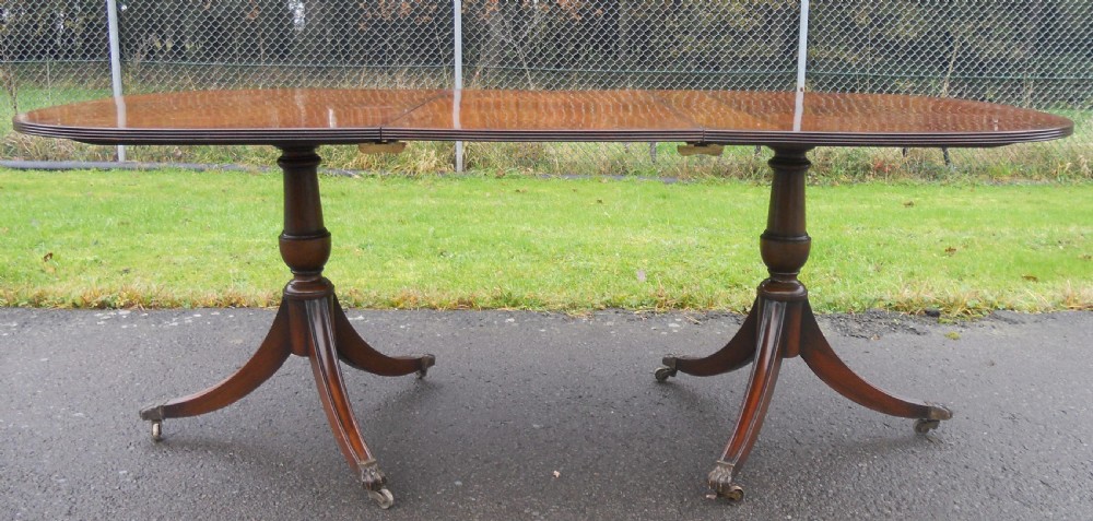 Georgian Style Mahogany Extending Dining Table to Seat Ten View II