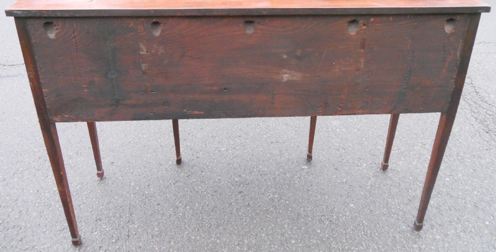 Georgian Mahogany Shaped Front Sideboard  View XII