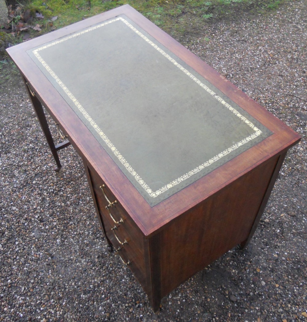 Edwardian Inlaid Mahogany Small Writing Desk  View VIII