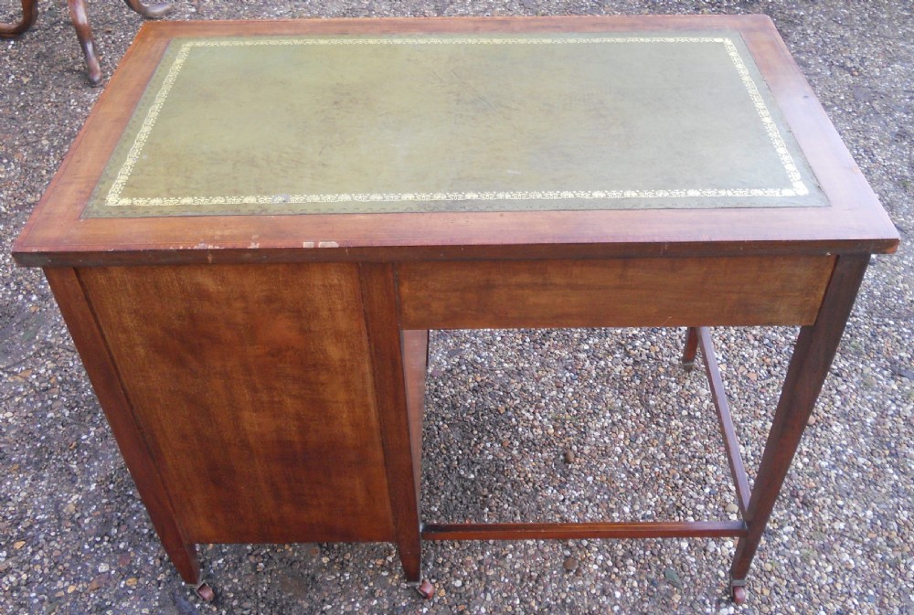 Edwardian Inlaid Mahogany Small Writing Desk  View IX