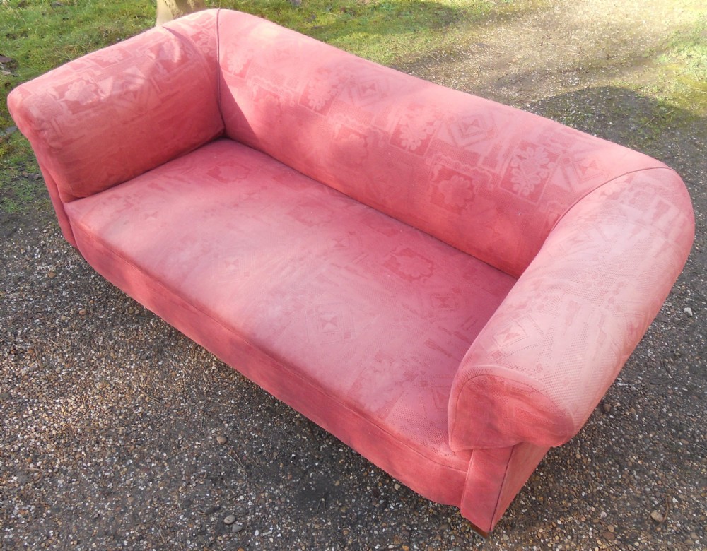 Edwardian Upholstered Chesterfield Settee View V