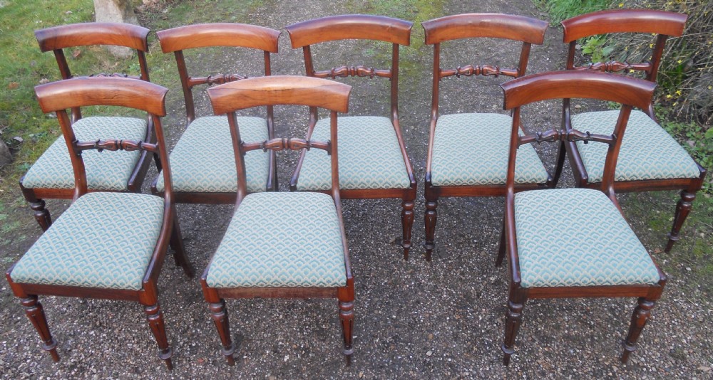 Set of Eight William IV Rosewood Dining Chairs  View III