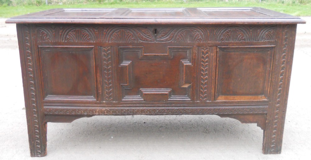 Antique Oak Blanket Chest View II