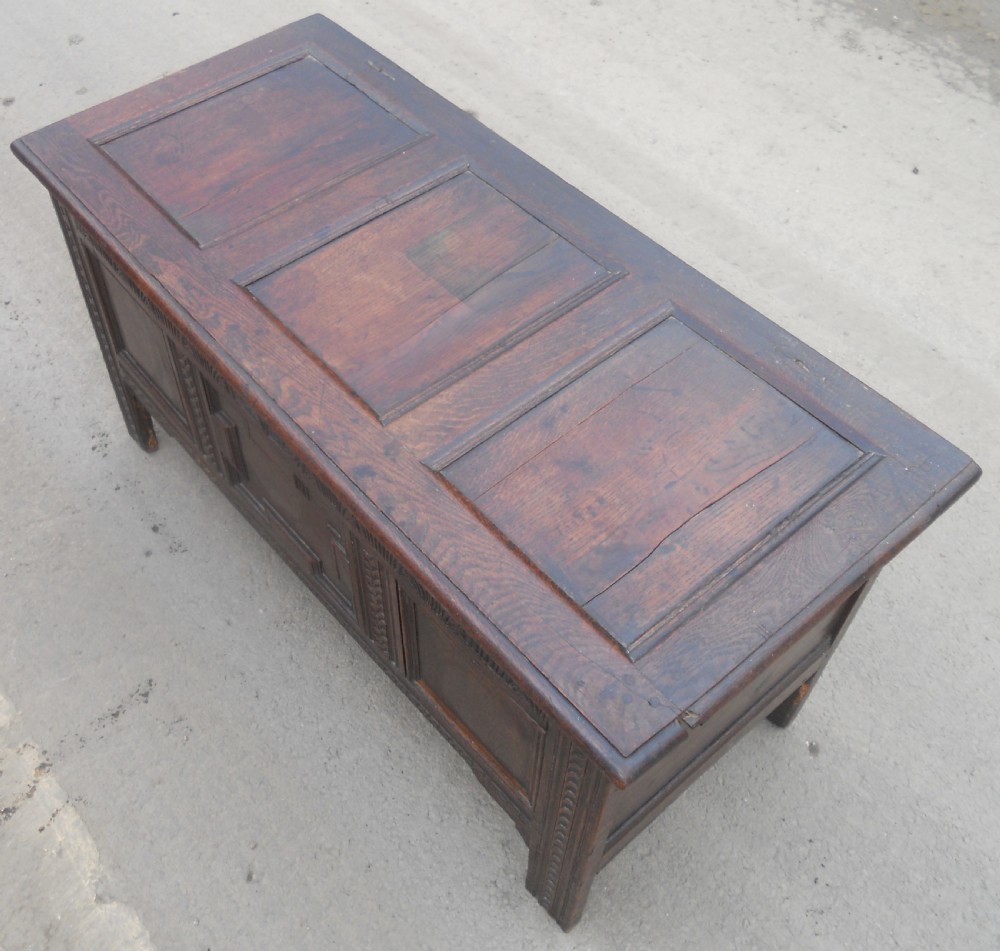 Antique Oak Blanket Chest View III