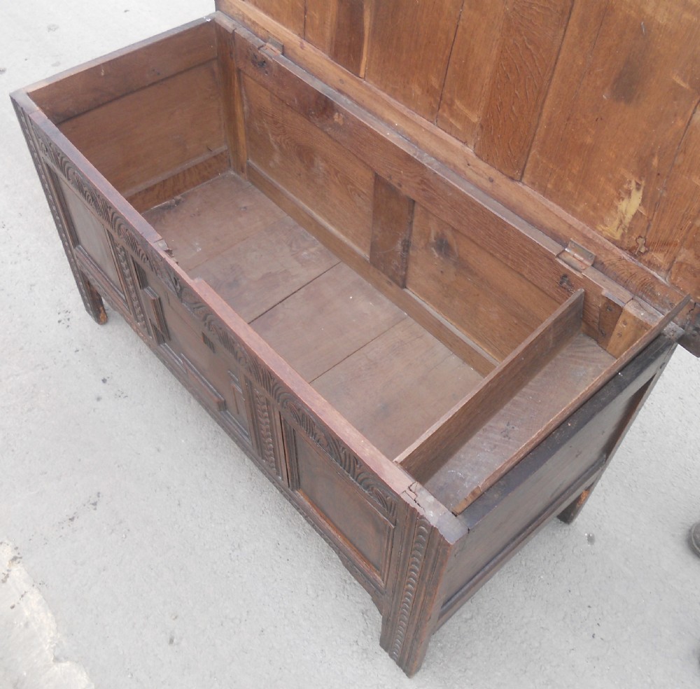 Antique Oak Blanket Chest View VII