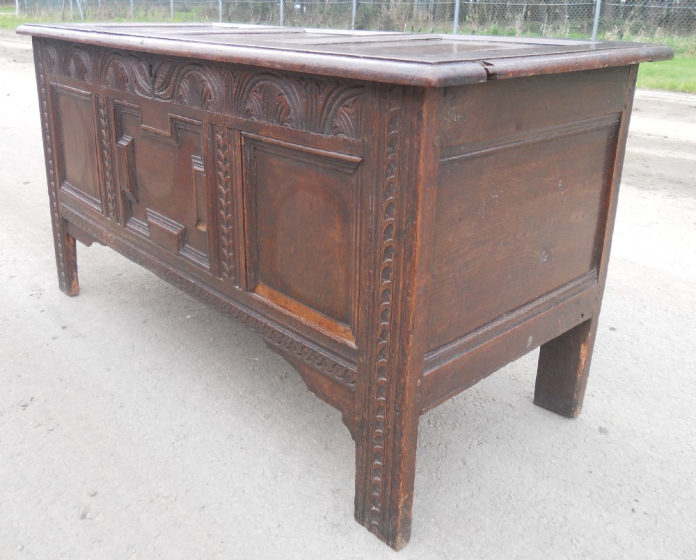 Antique Oak Blanket Chest View VIII