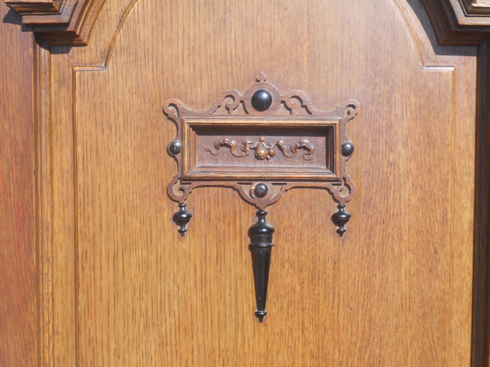 Edwardian Large Oak Wardrobe by Maple & Co View XII
