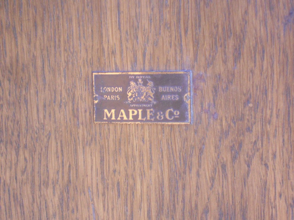 Edwardian Large Oak Wardrobe by Maple & Co View XIV