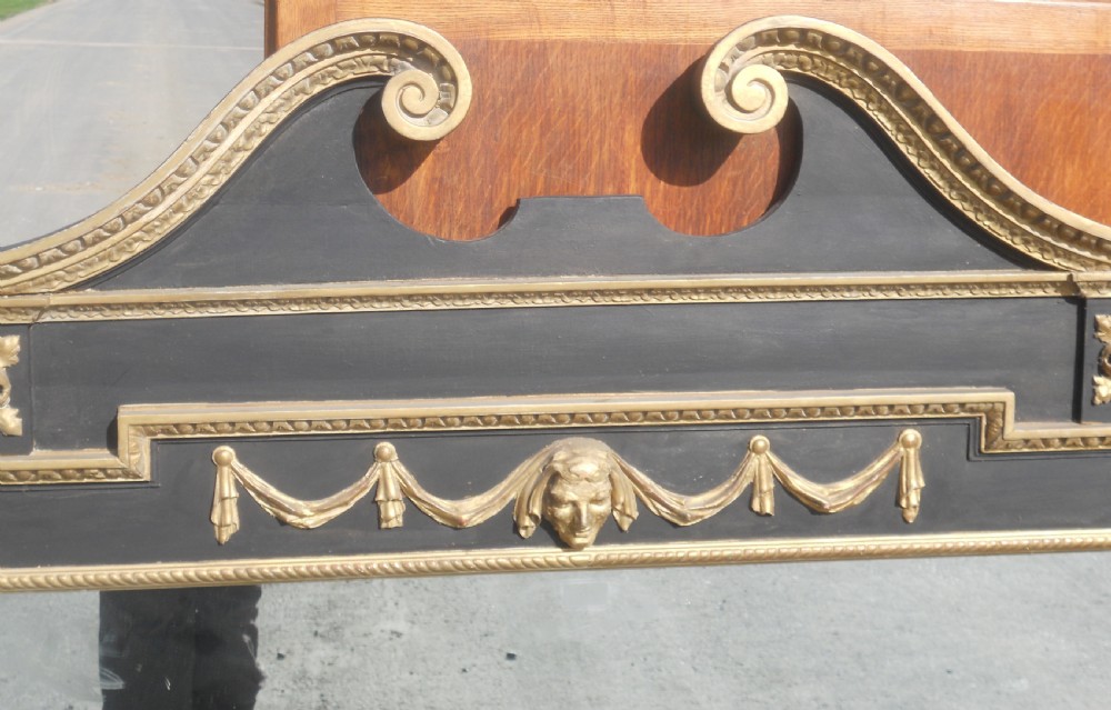 Large Gilt and Black Overmantle Mirror View IV