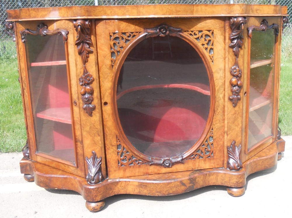 Victorian Marble Top Walnut Side Cabinet  View VIII