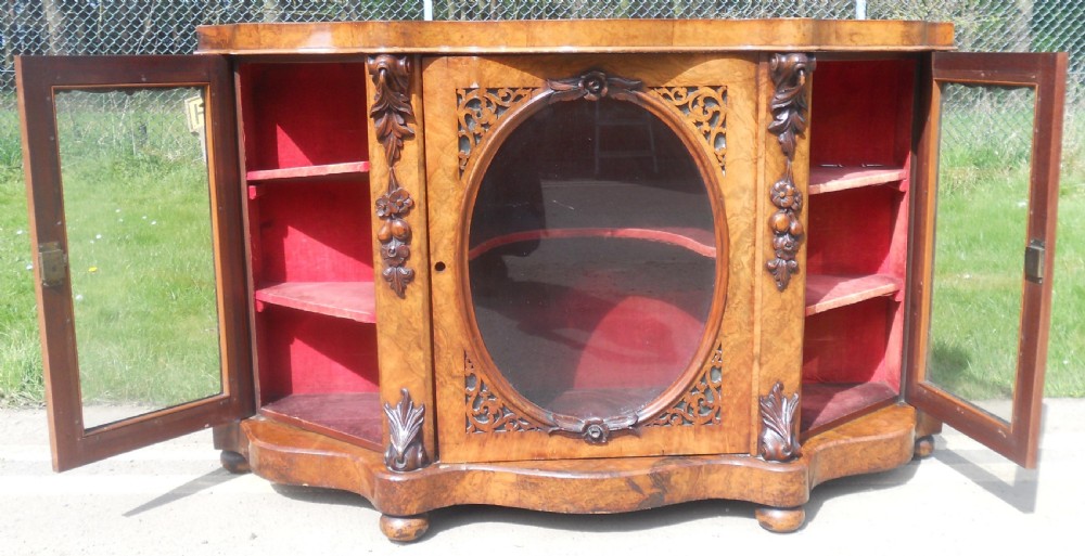 Victorian Marble Top Walnut Side Cabinet  View XIII