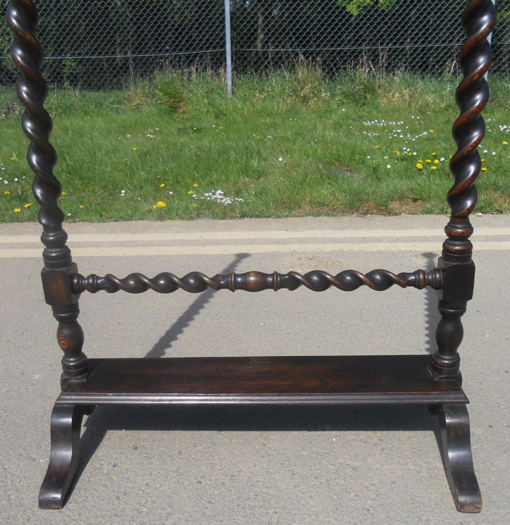 Oval Oak Framed Standing Cheval Mirror View VIII