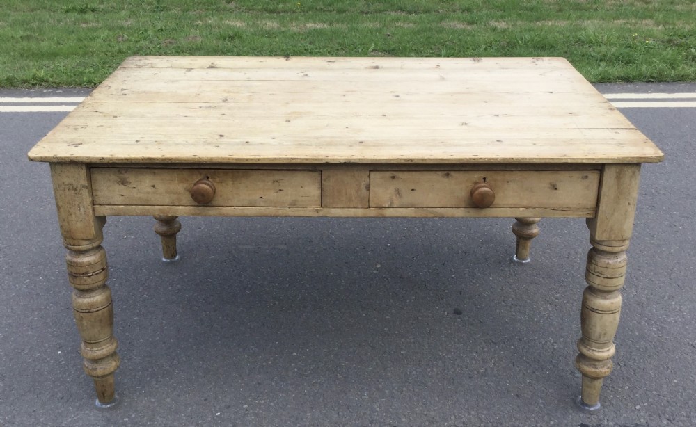 Victorian Pine Kitchen Table 