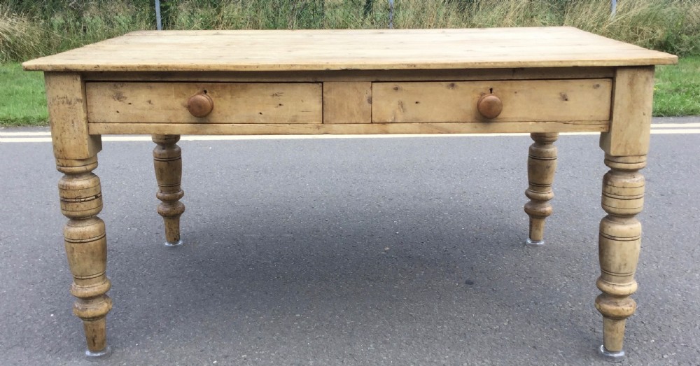 Victorian Pine Kitchen Table  View IV