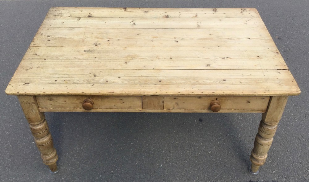 Victorian Pine Kitchen Table  View VII