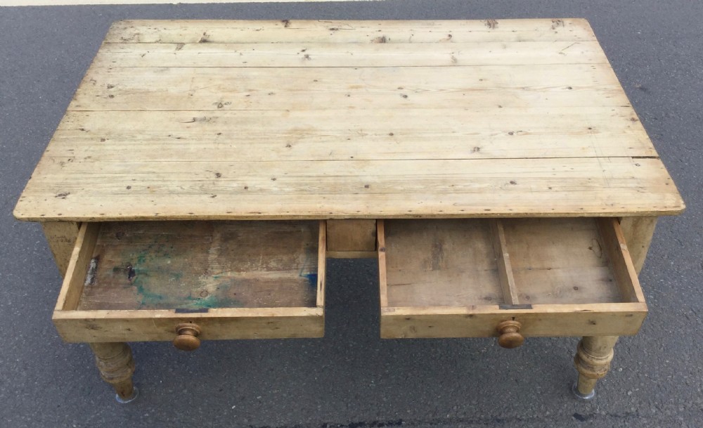 Victorian Pine Kitchen Table  View VIII