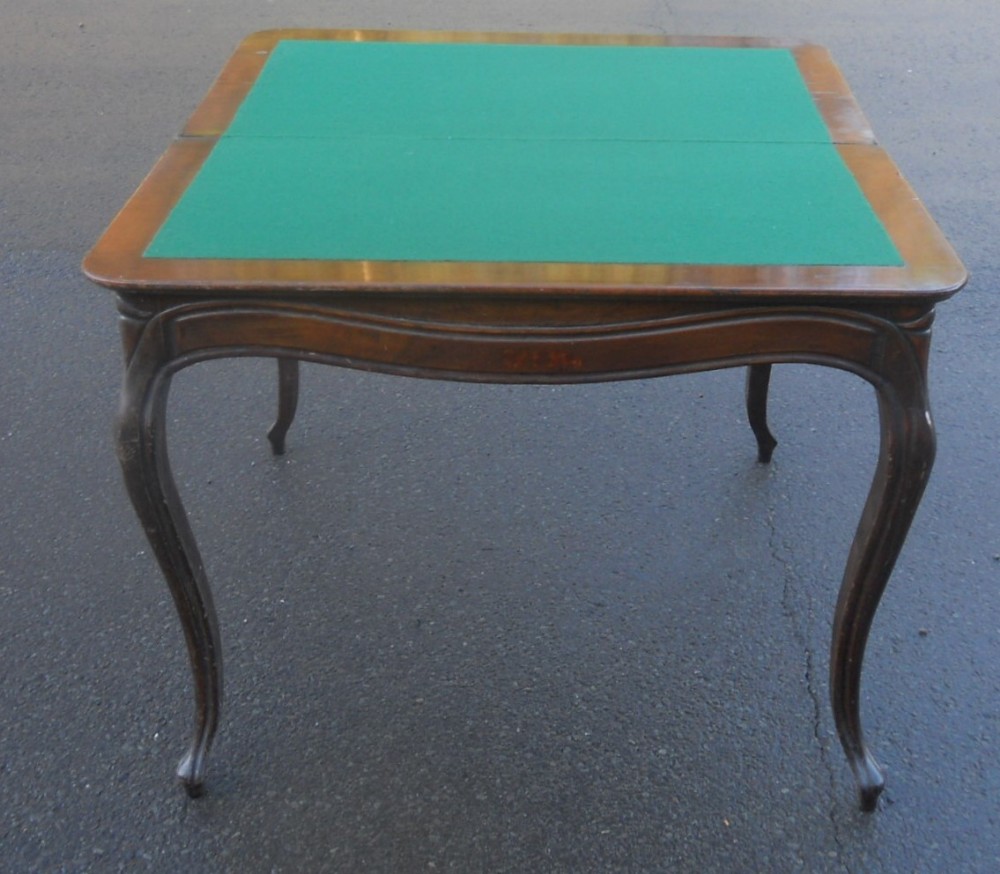 Victorian Mahogany Card Table 