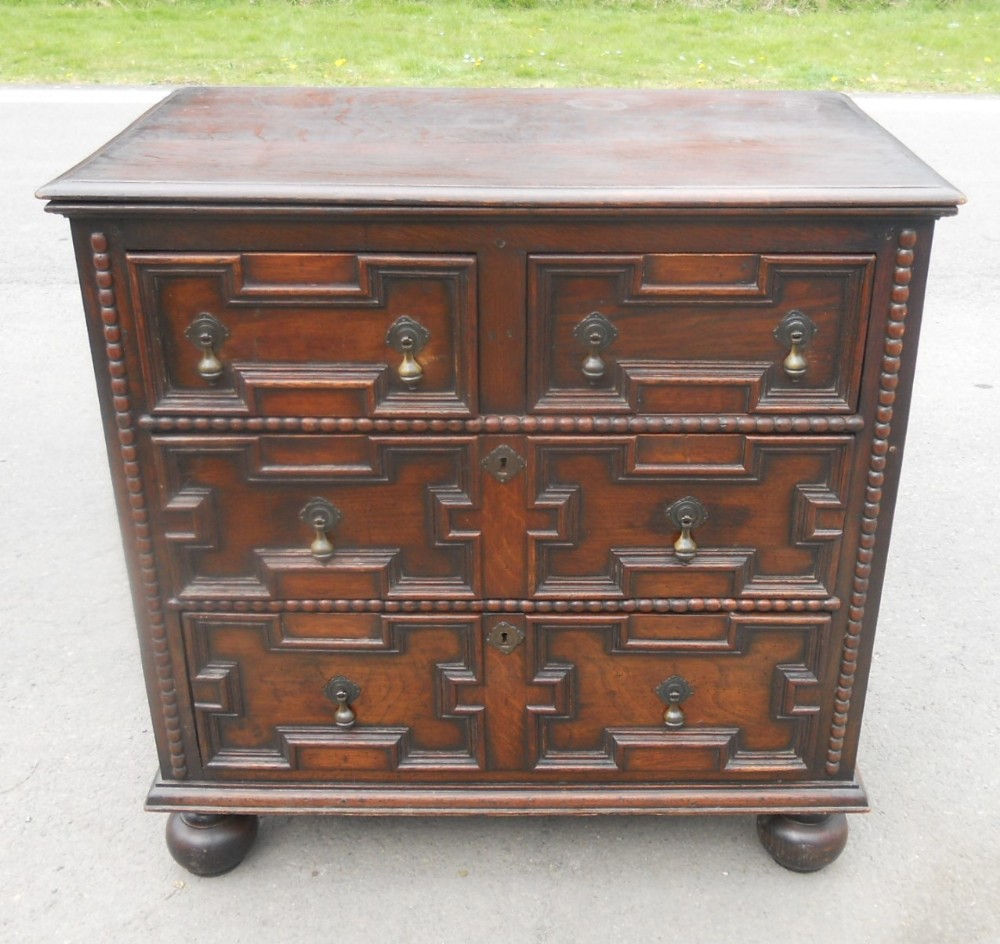 Jacobean Style Oak Chest of Drawers