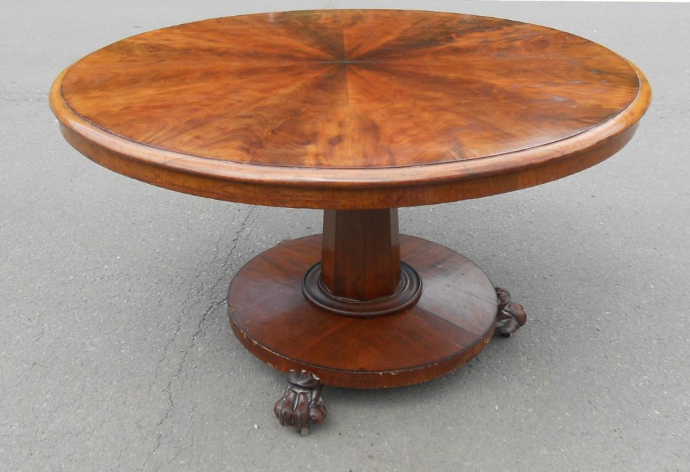 Victorian Mahogany Pedestal Centre Table 